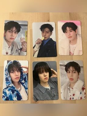 Set of 6 OFFICIAL Seungmin of Stray Kids photocards (Set # 2) Kim Seungmin